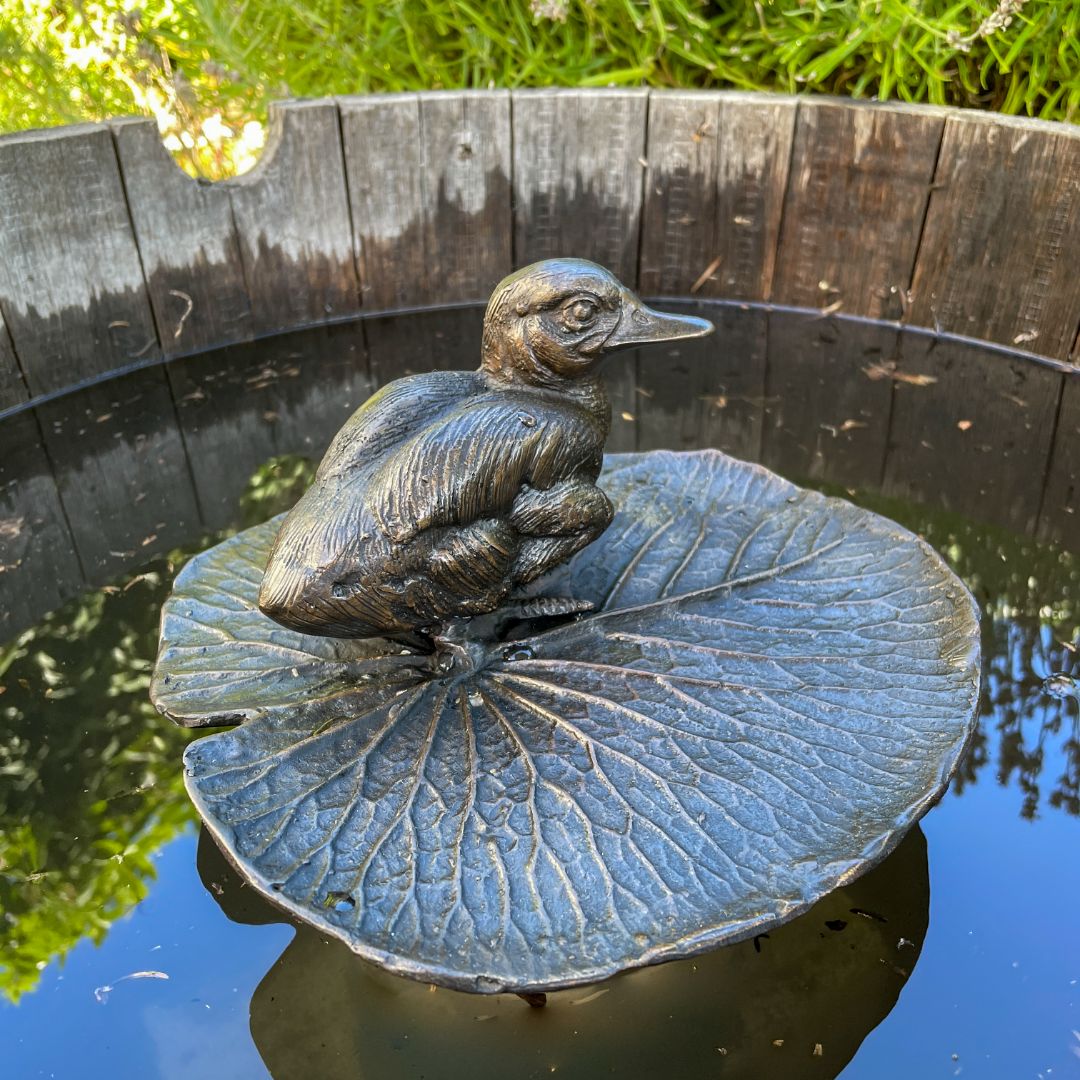 Duck Water Feature in Bronze