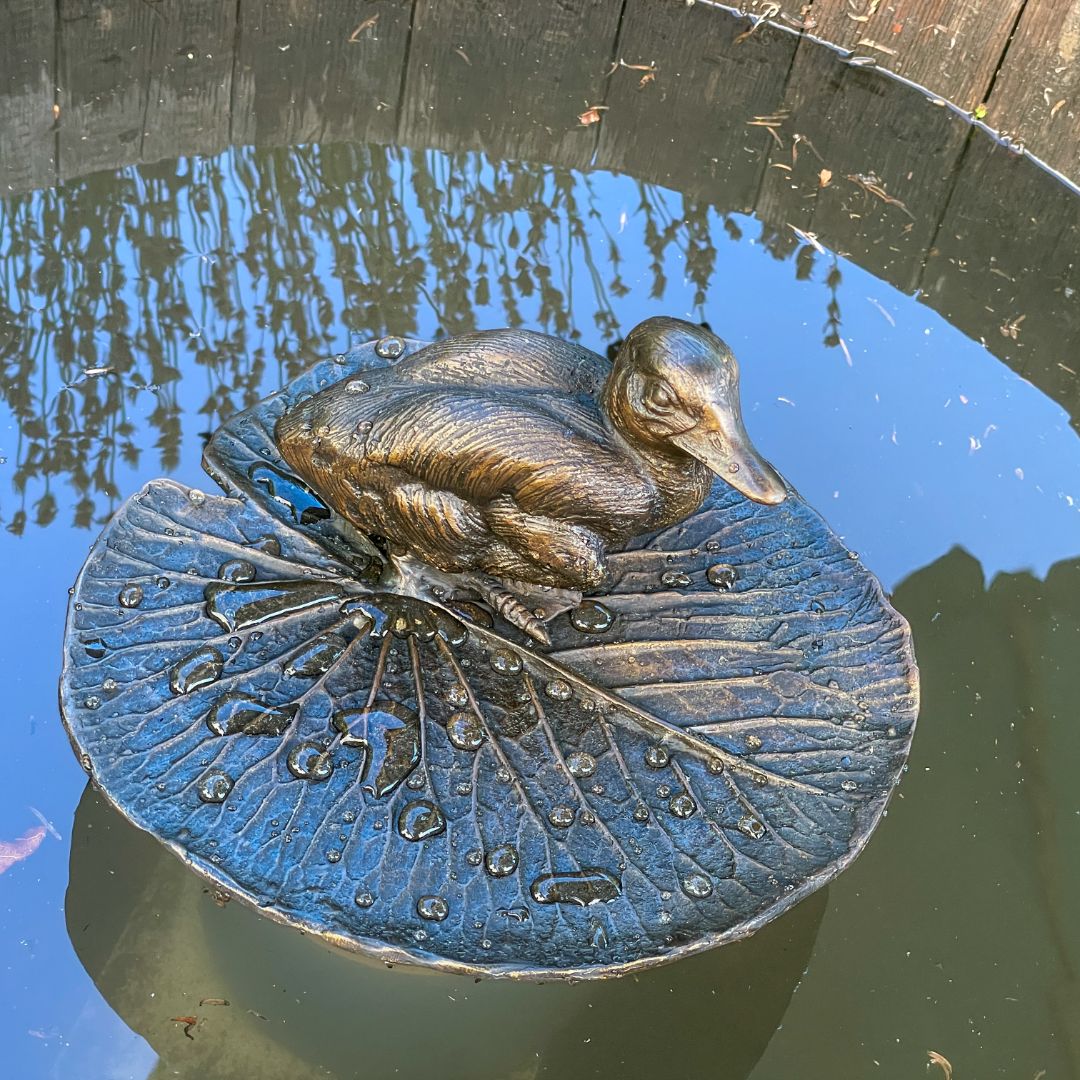 Pond Feature - Duck in Bronze